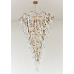 Branching Round Foyer Teardrop Chandelier