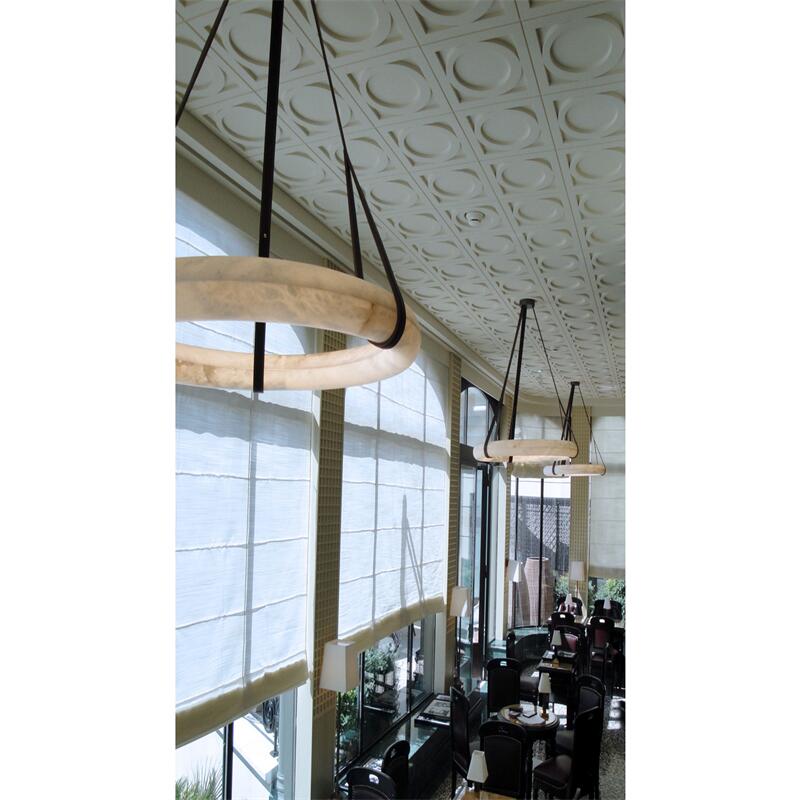 Modern Real Alabaster Chandeliers For Dining Room