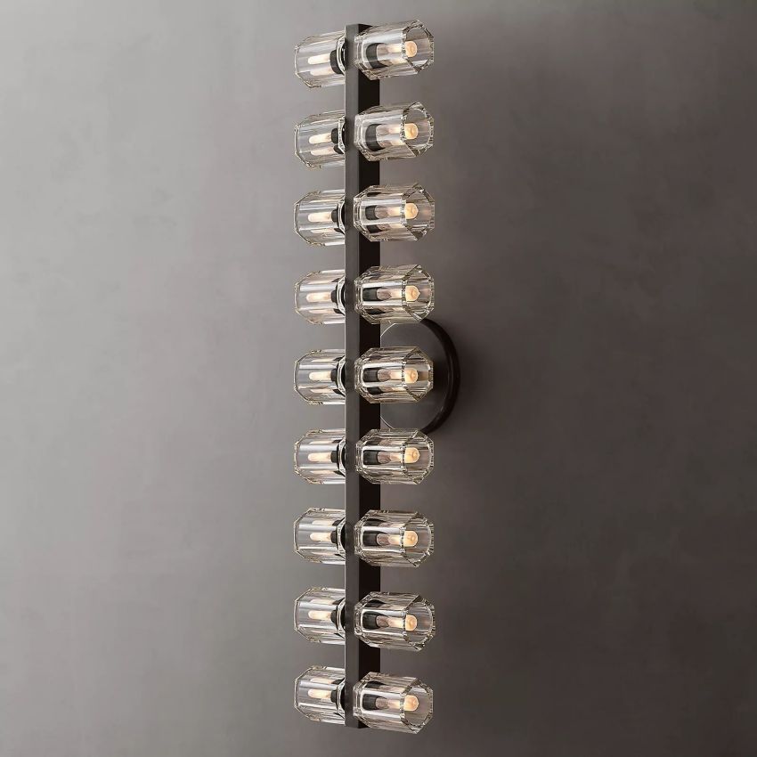 Arcachon 18-Light K9 Crystal Glass Modern Wall Lamp
