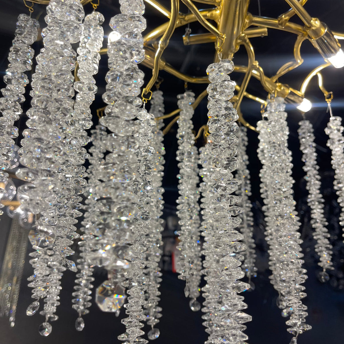 Branching Crystal Chandelier