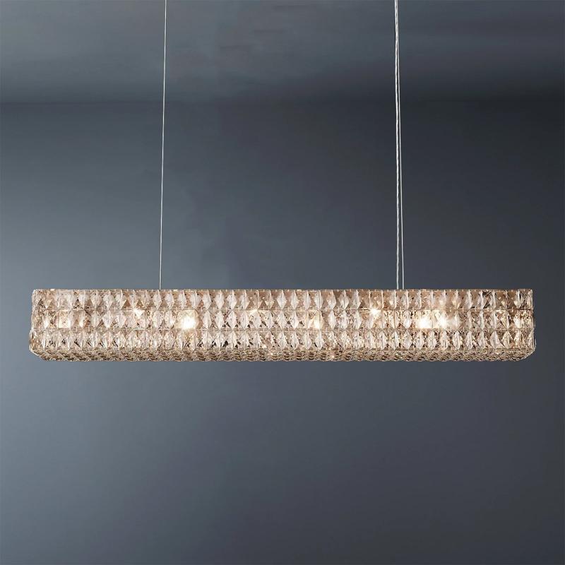 Light Luxury Crystal Linear Chandelier 49-konalight