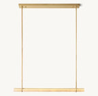 Audobon Alabaster Single Bar Linear Chandelier 60
