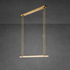 Aerie Crystal Single Bar Linear Chandelier 60