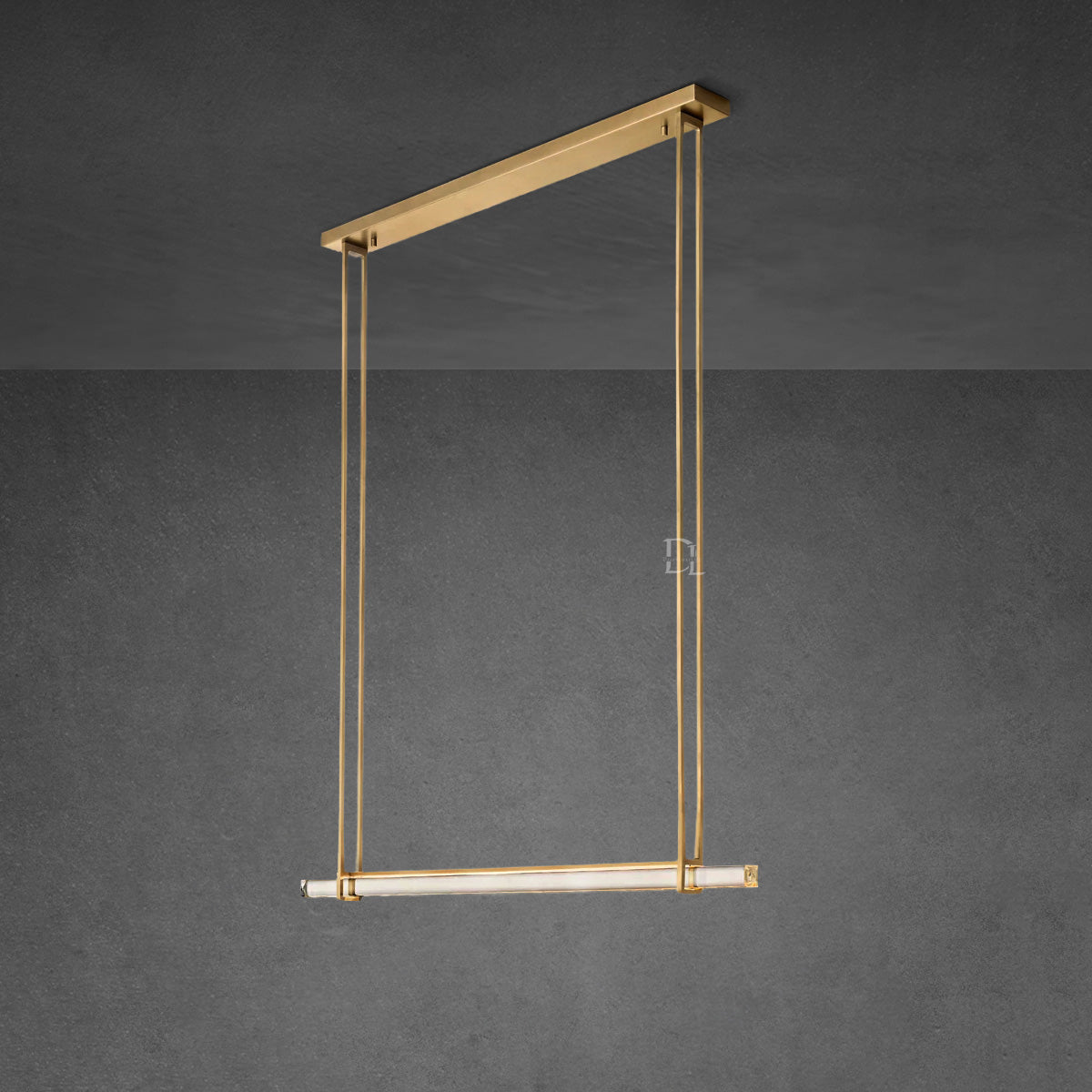 Aerie Crystal Single Bar Linear Chandelier 60