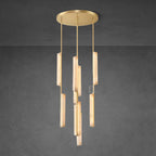 Audobon Alabaster Round Chandelier 24