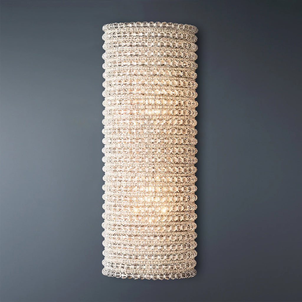 Halo Crystal Bead Wall Sconce 21H-konalight