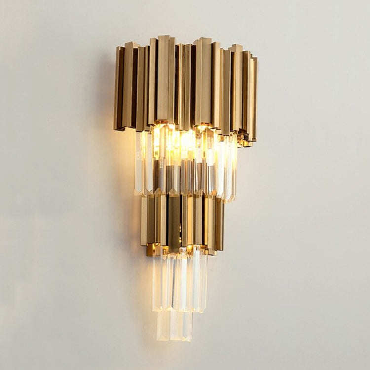 Eliana Brass Crystal Wall Sconce-konalight