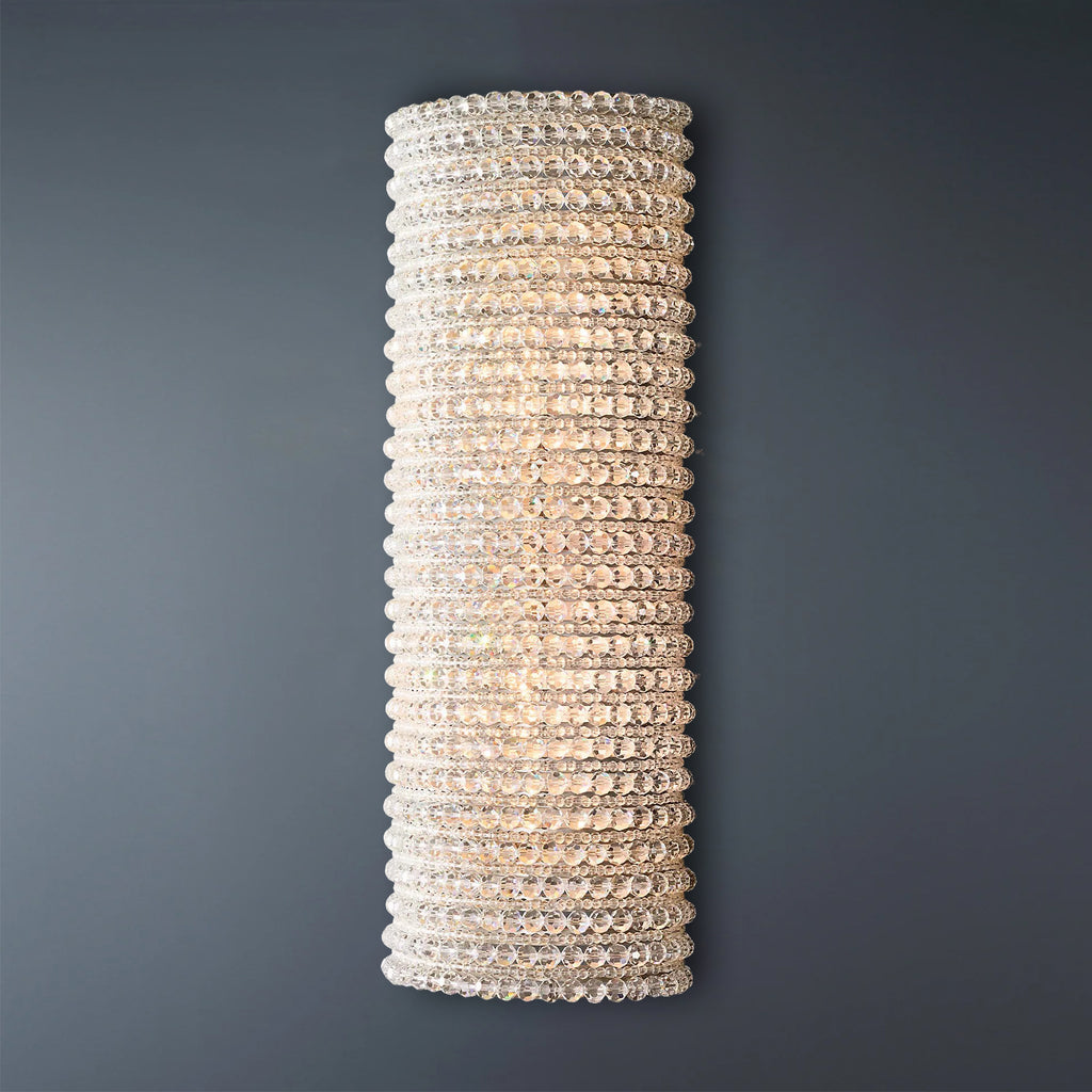 Halo Crystal Bead Wall Sconce 21H