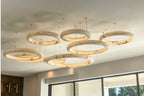 Modern Real Alabaster Chandeliers For Dining Room