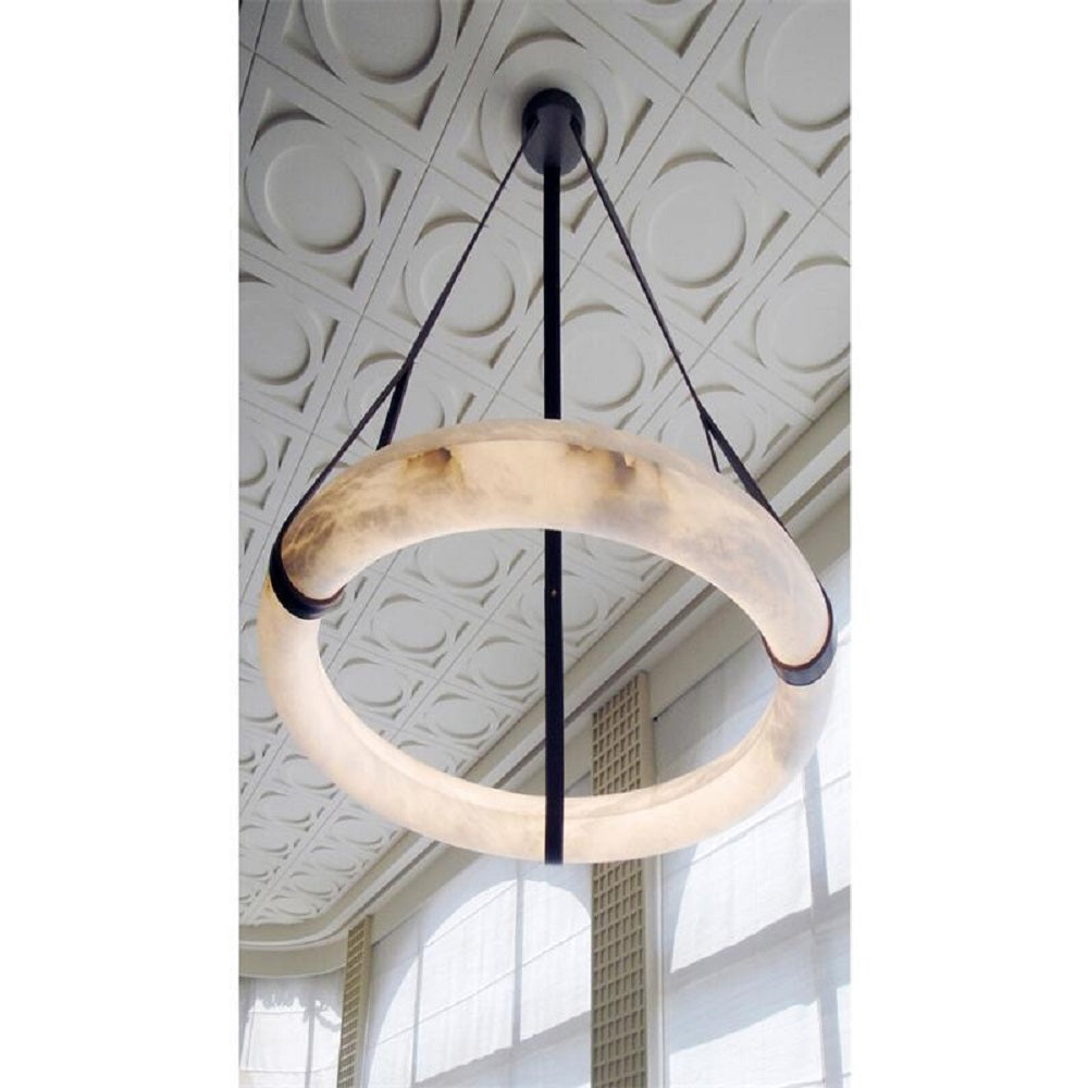 Modern Real Alabaster Chandeliers For Dining Room