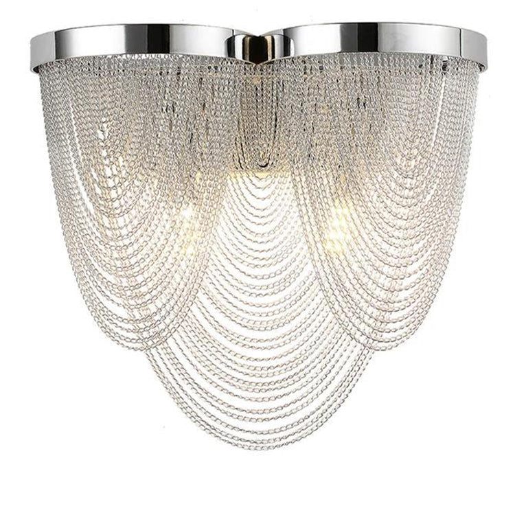 Tassel Aluminum Chain Wall Sconce