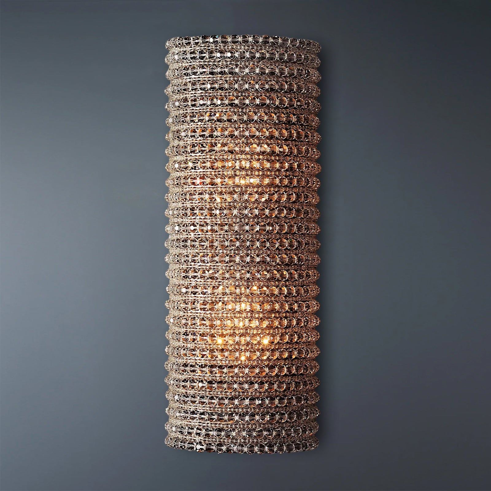 Halo Crystal Bead Wall Sconce 21H