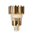 Eliana Brass Crystal Wall Sconce