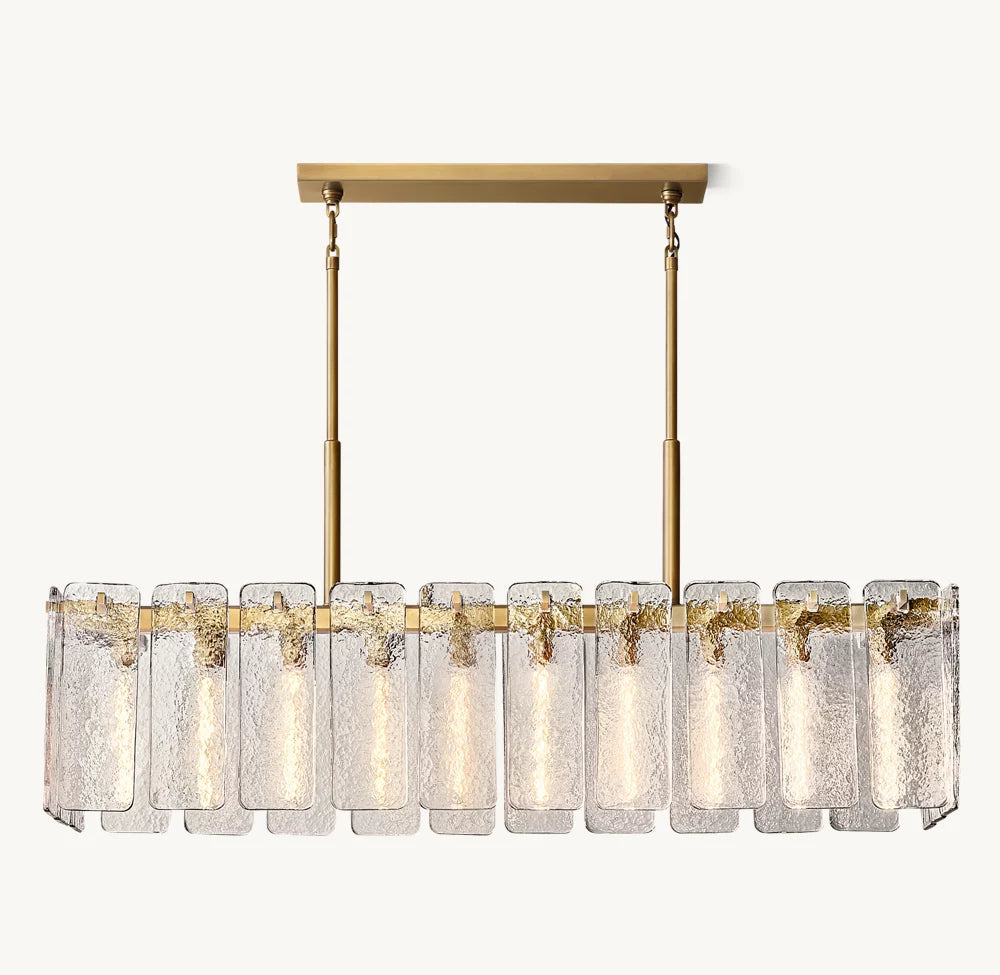 Clementine Glass Linear Chandelier 60