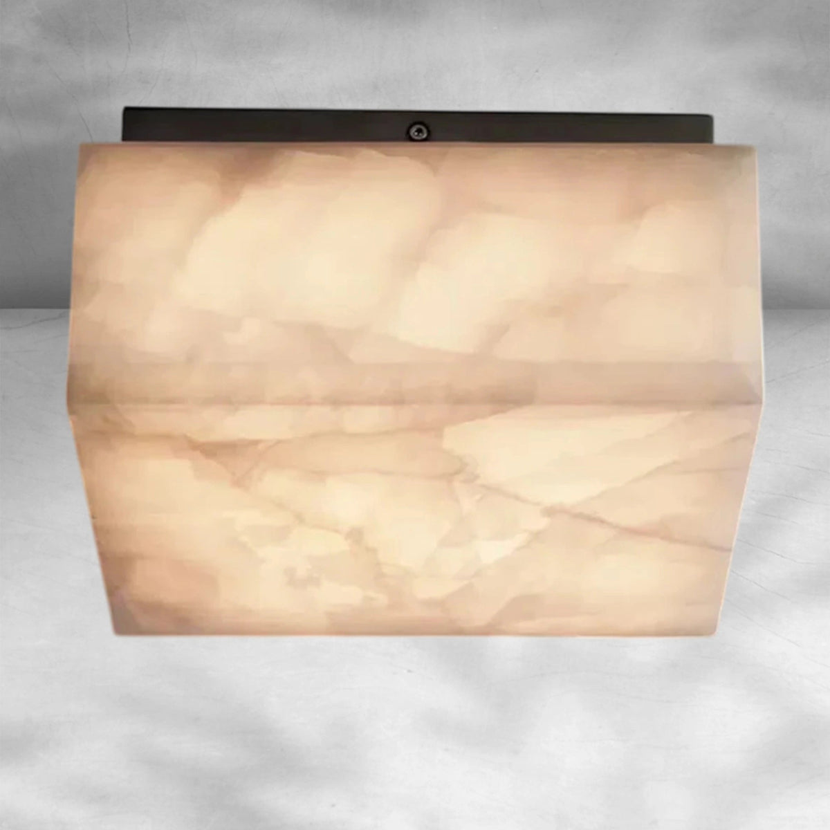 Rim Calcite Square Flushmount 61014