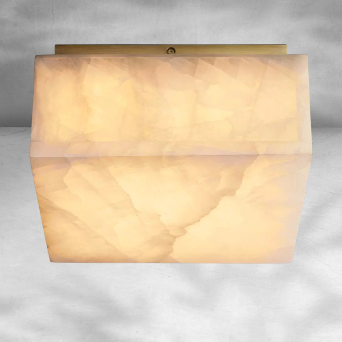 Rim Calcite Square Flushmount 61014