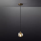 Boule De Clear/Smoke Glass Cord Pendant Light