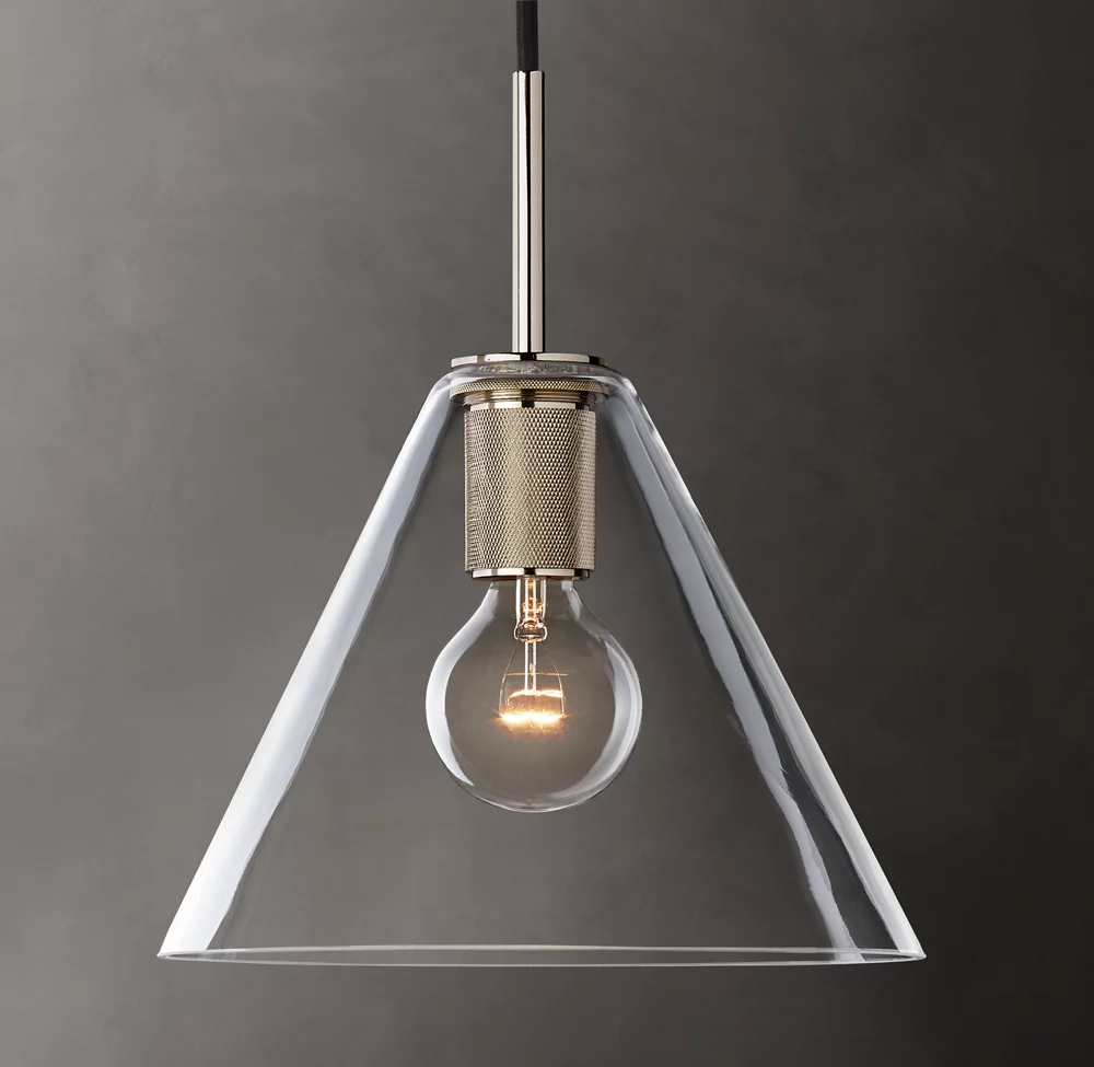 Utilitaire Shade Glass Pendant Light