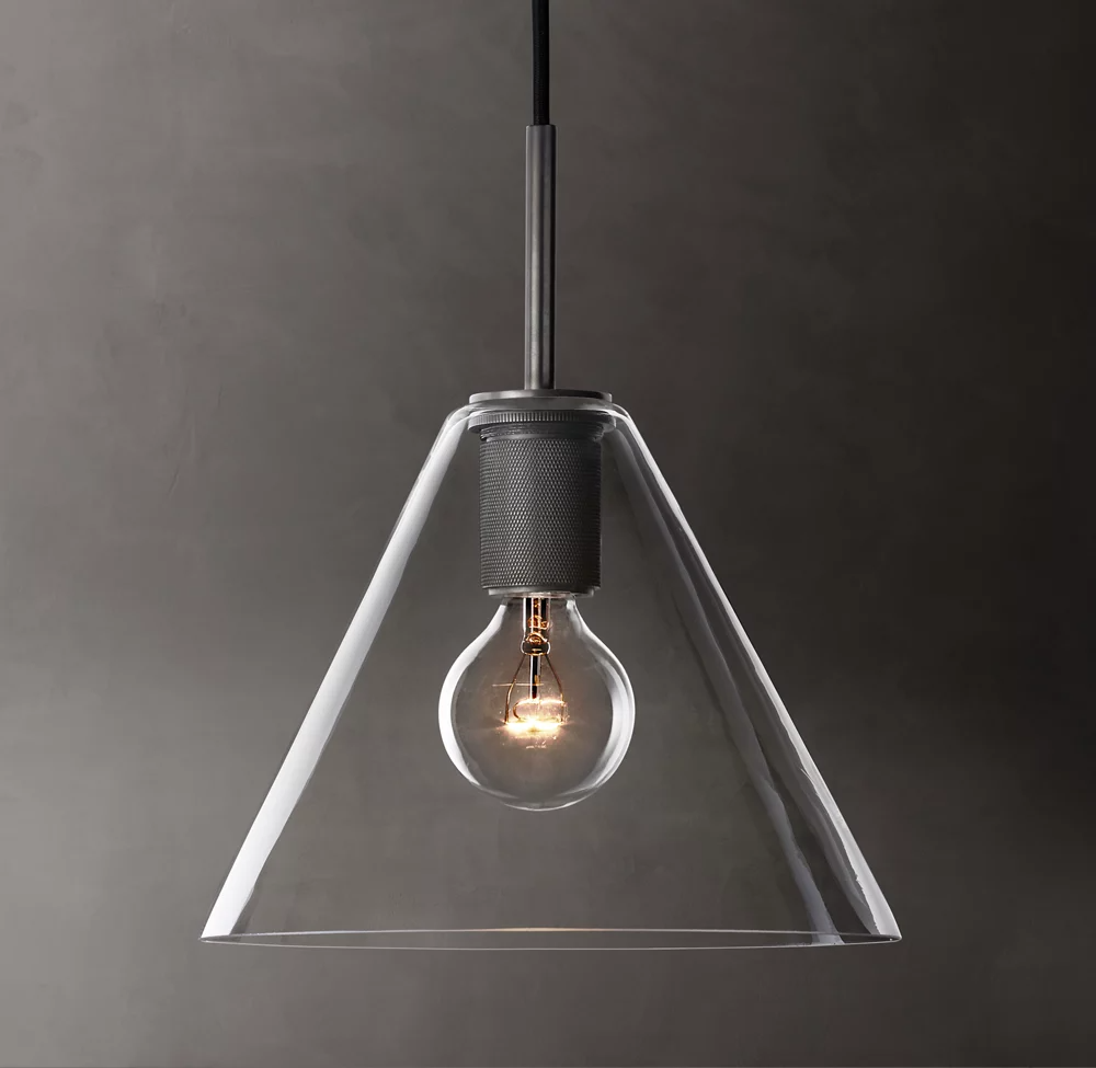 Utilitaire Shade Glass Pendant Light
