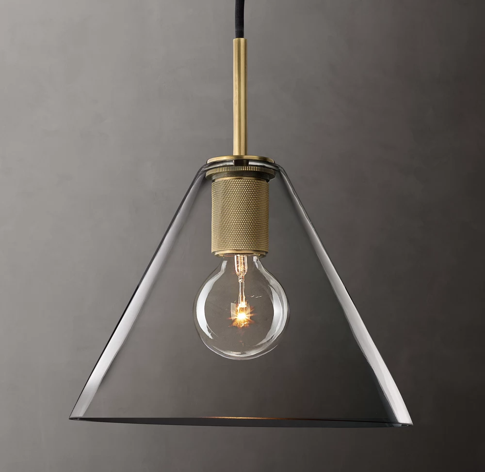 Utilitaire Shade Glass Pendant Light