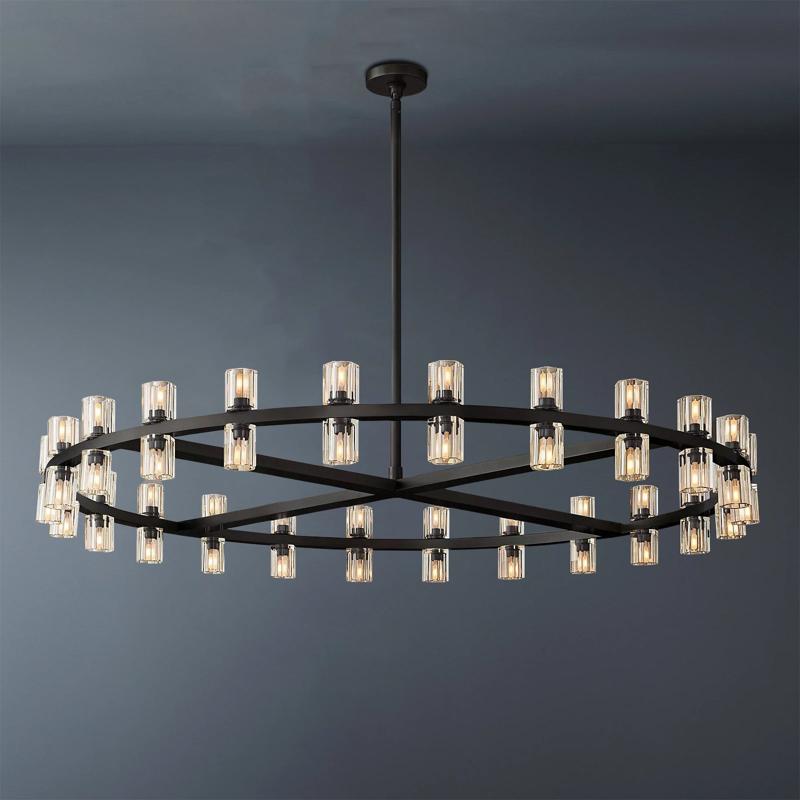Arcachon Luxury Crystal Round Chandelier 48-Light 48