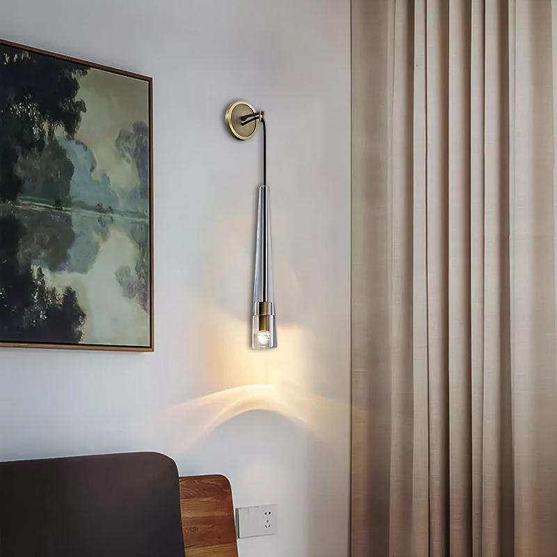 Apollin Crystal Small Wall Sconce Modern Wall Lamp