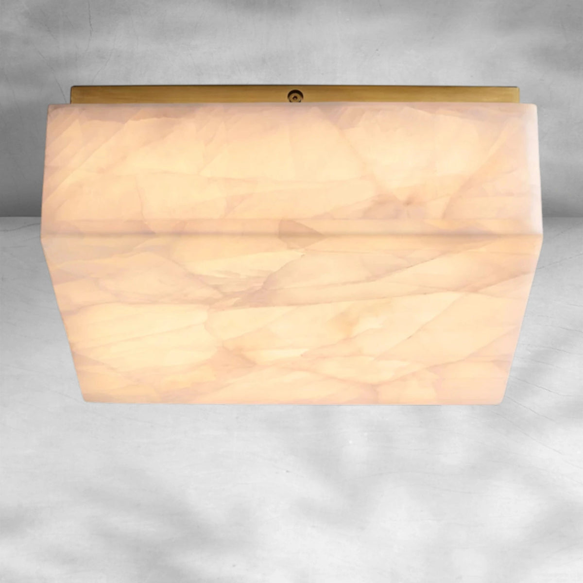 Rim Calcite Square Flushmount 61014