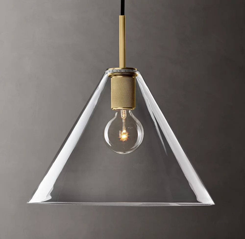 Utilitaire Shade Glass Pendant Light