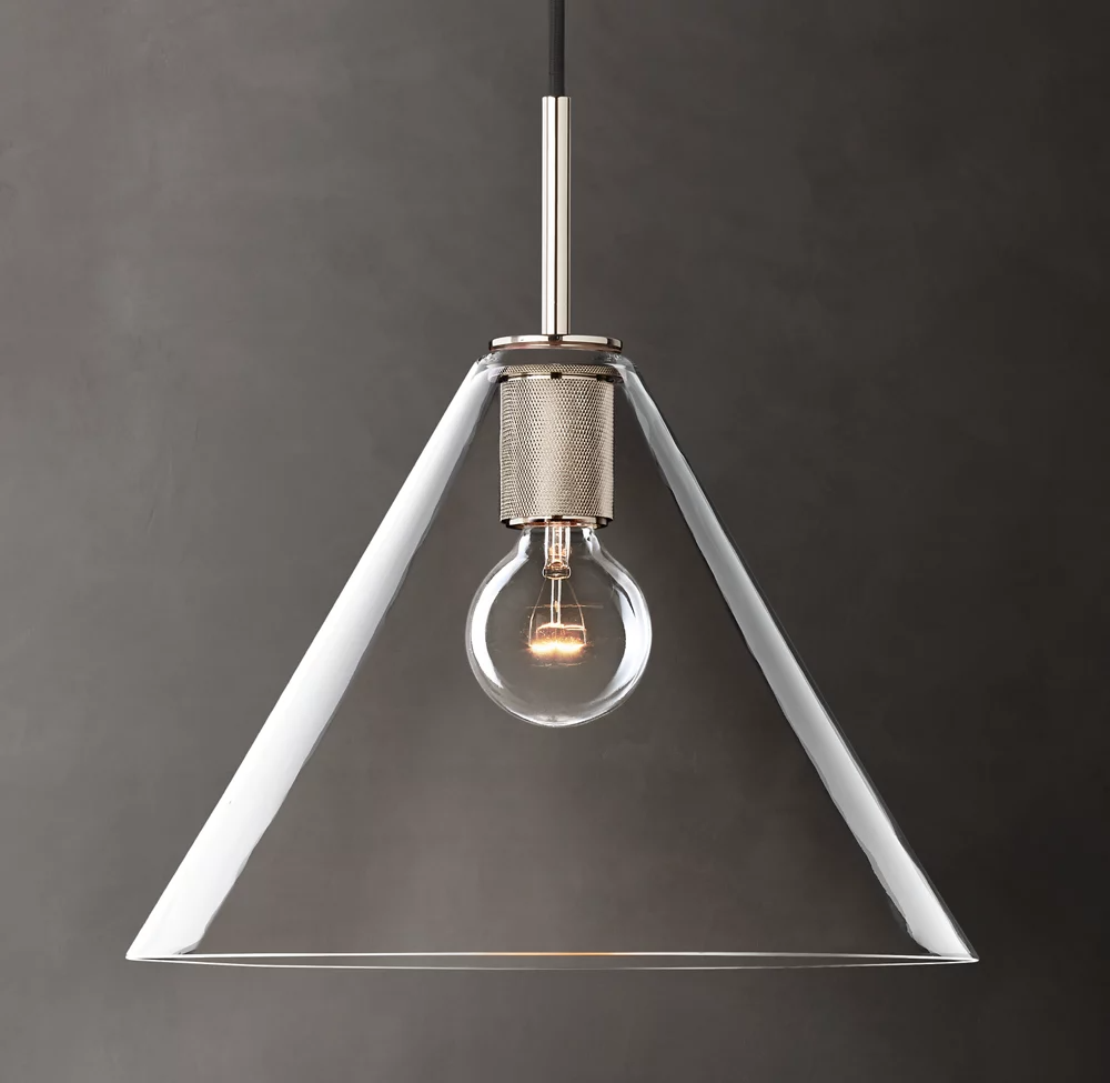 Utilitaire Shade Glass Pendant Light
