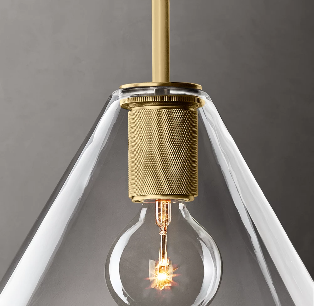 Utilitaire Shade Glass Pendant Light