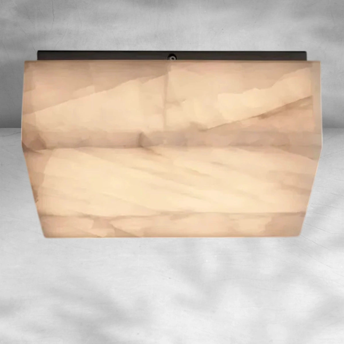 Rim Calcite Square Flushmount 61014