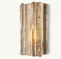 Lattice Smoke Glass Sconce 15 30
