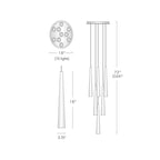 Apollin Round Crystal Chandelier For Kitchen Island Chandelier