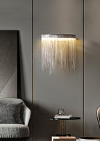 Modern ARC Aluminum Chain Wall Sconce