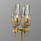Chaillot Glass Brass FLoor Lamp Modern Wall Lamp