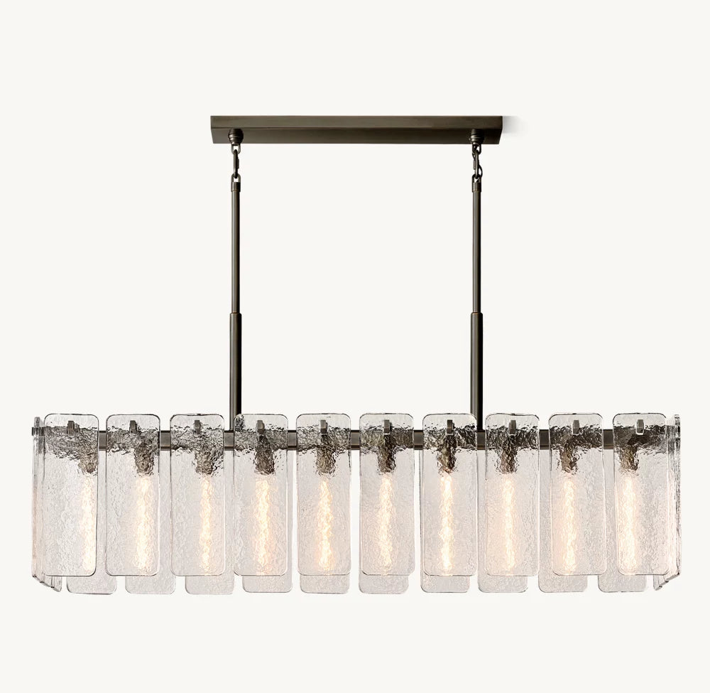Clementine Glass Linear Chandelier 60