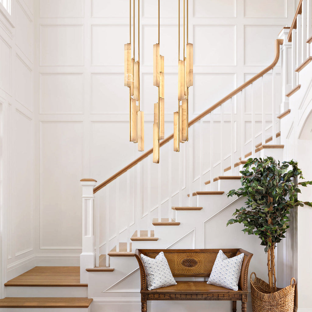 Aerie Alabaster Round Chandelier 40