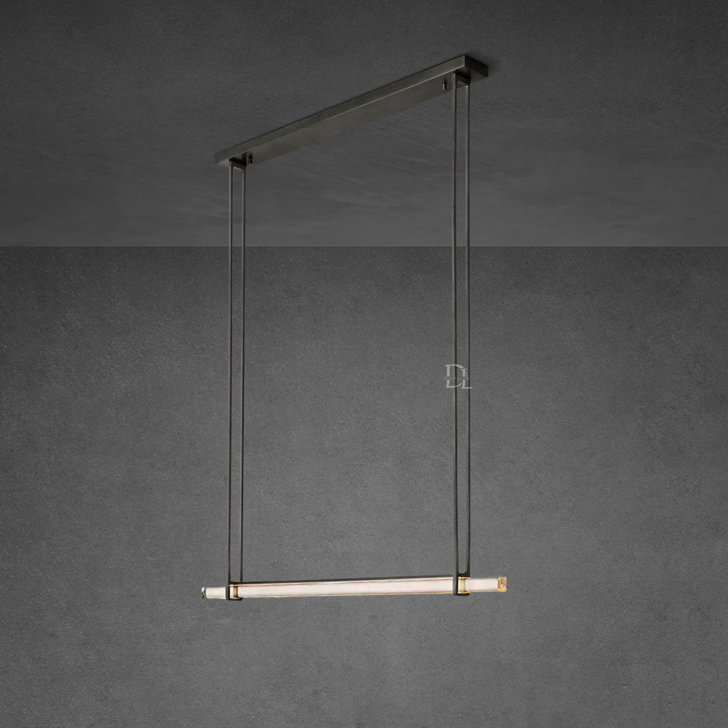 Aerie Crystal Single Bar Linear Chandelier 60