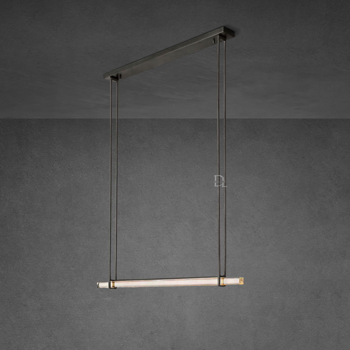 Aerie Crystal Single Bar Linear Chandelier 60