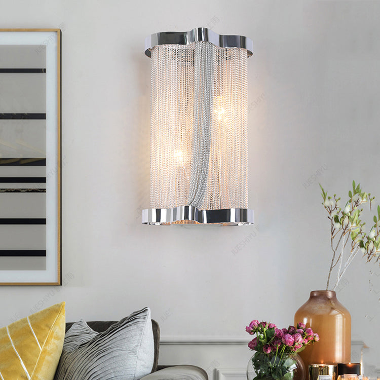 Tassel Aluminum Chain Wall Sconce Style 2