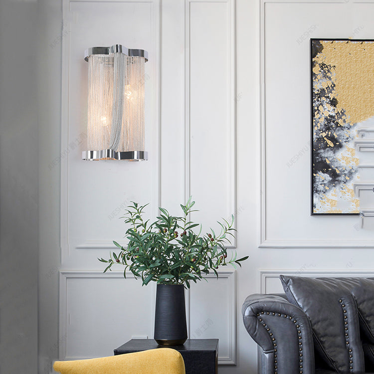 Tassel Aluminum Chain Wall Sconce Style 2