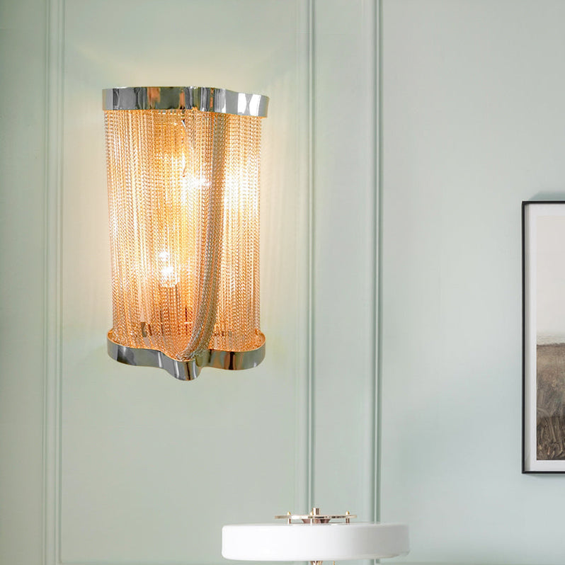 Tassel Aluminum Chain Wall Sconce Style 2