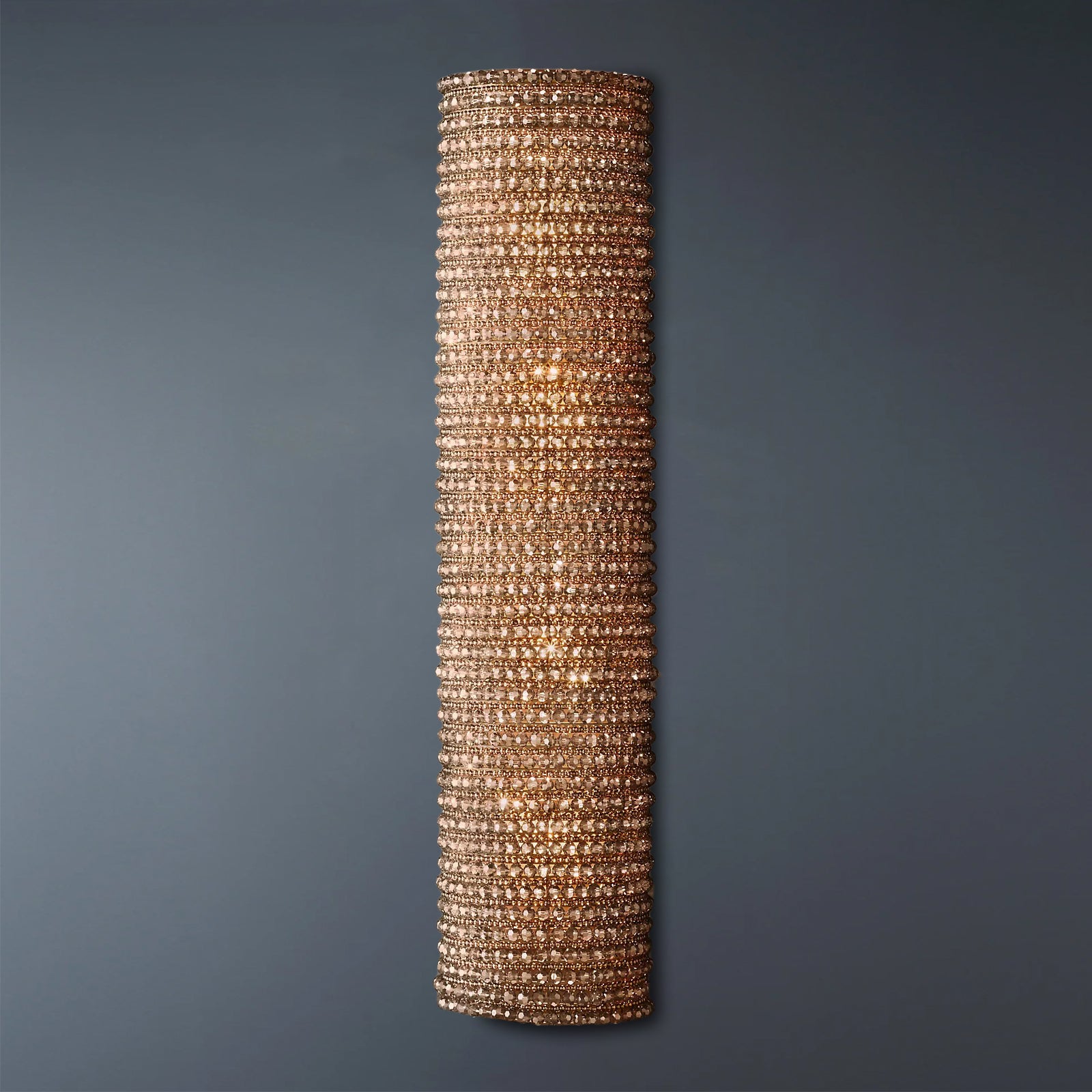 Halo Crystal Bead Wall Sconce 36H
