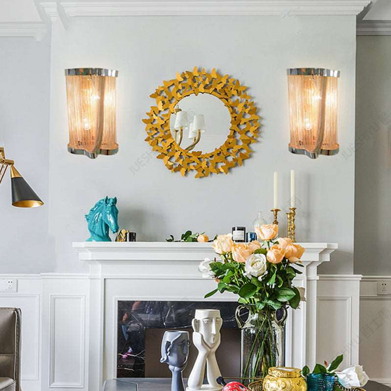 Tassel Aluminum Chain Wall Sconce Style 2