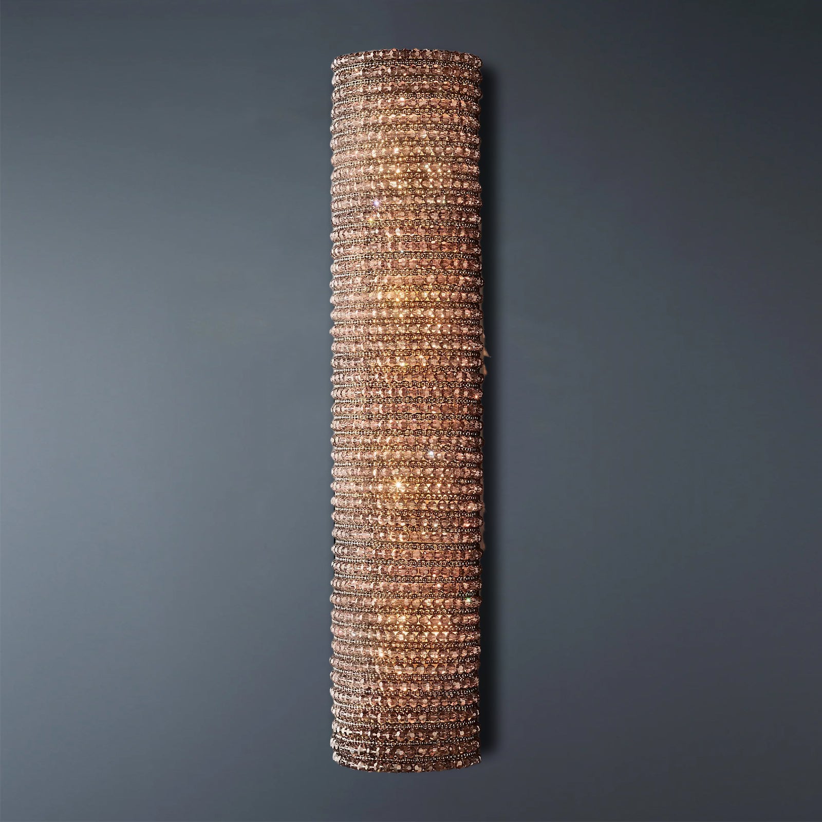 Halo Crystal Bead Wall Sconce 36H