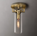 Machinist Cylinder Glass Cloche Flushmount