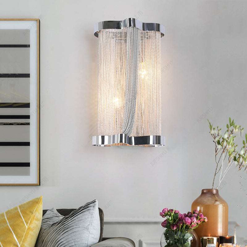 Tassel Aluminum Chain Wall Sconce Style 2
