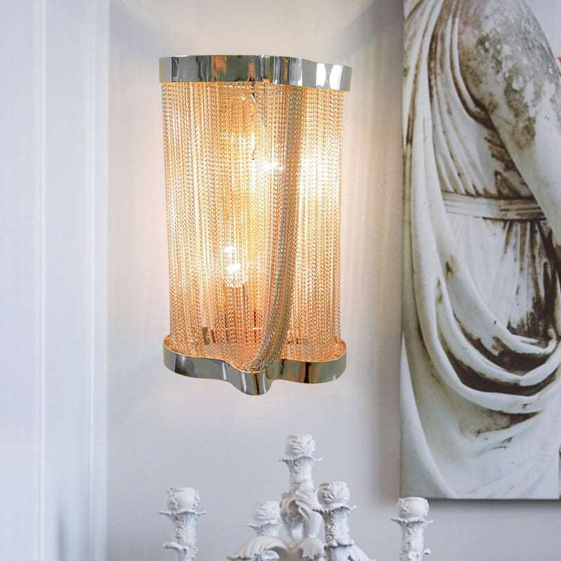 Tassel Aluminum Chain Wall Sconce Style 2