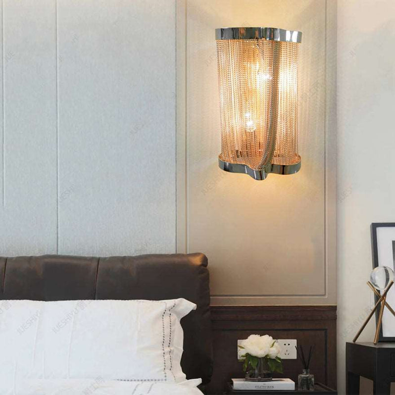 Tassel Aluminum Chain Wall Sconce Style 2