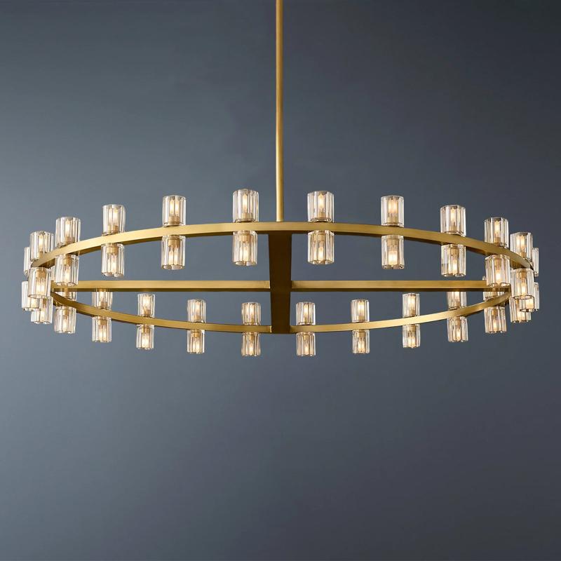 Arcachon Luxury Crystal Round Chandelier 48-Light 48-konalight
